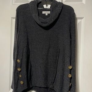 Large Asymmetrical sweater New Directions with buttons